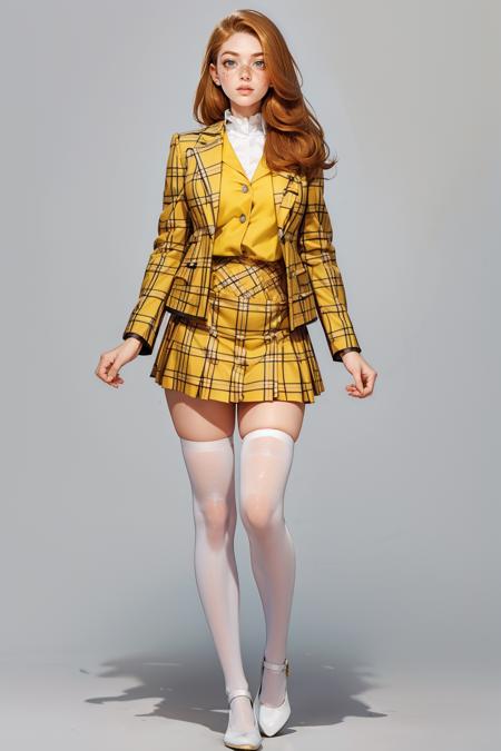 Yellow plaid skirt and blazer vest on sale